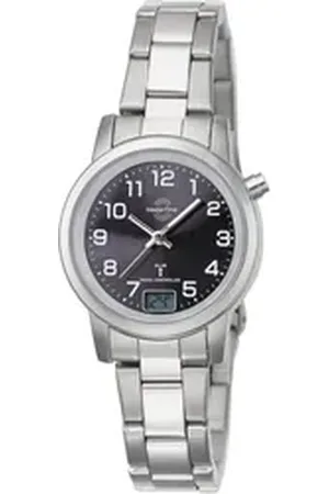 Master Time Funkuhr Basic MTLA-10695-21M, Armbanduhr, Quarzuhr, Damenuhr, Datum silberfarben