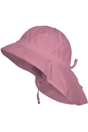 maximo Fischerhut GOTS MINI GIRL-Flapper Nackenschutz, Bindeband, Waschoptik, UV Washed Look rosa 45