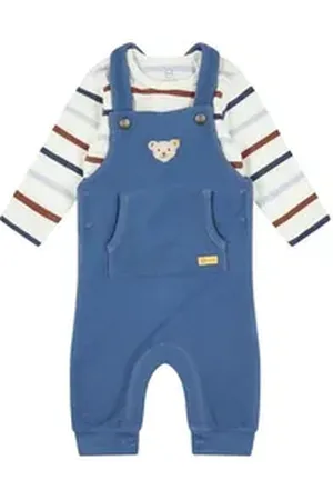 Steiff Langarmshirt Set Hose + T-Shirt langarm Catcher blau 86