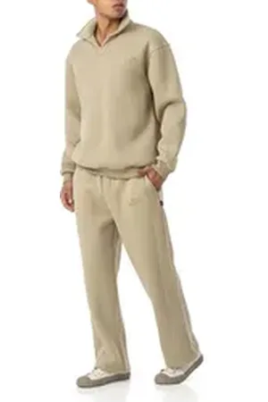 Redbridge Jogginganzug - Lässiges Sweat-Set mit Polokragen – Zweiteiler, Oversized (2-tlg) braun L