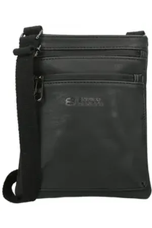 Hti-Living Schultertasche Schultertasche Herren Kunstleder Schwarz (Stück, 1-tlg., 1 Tasche), Umhängetasche schwarz