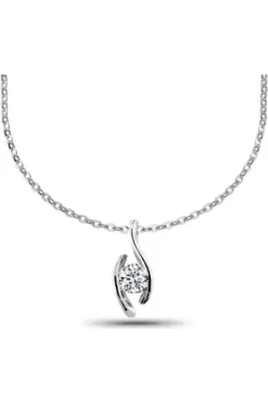 adam & eve Goldkette Halskette 585/- mit 0.25ct Brillant Weißgold 0,25 ct. weiß