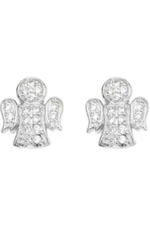 AMEN Ohrring-Set Original silver earrings with zircons Angels EA