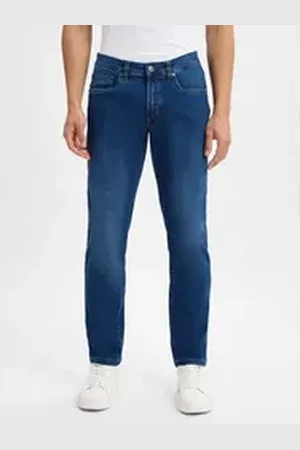 Andrew James Tapered-fit-Jeans Aiden blau 40-34