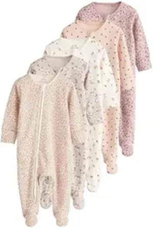 Next Schlafoverall Baby-Schlafanzüge mit Zwei-Wege-RV, 5er-Pack (5-tlg) braun 56 (bis zu 1 Mon.)