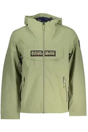 Napapijri Outdoorjacke Herren Sportjacke Grün - Wasserdicht mit Kapuze & Reißverschluss S