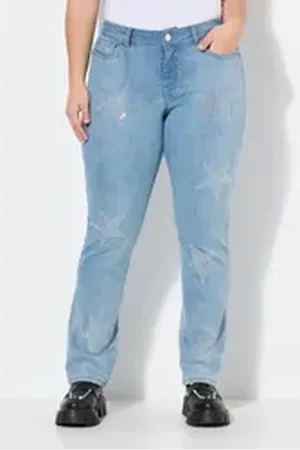 Angel of Style Angel of Style Regular-fit-Jeans Jeans Straight Fit Sterne 5-Pocket blau 56