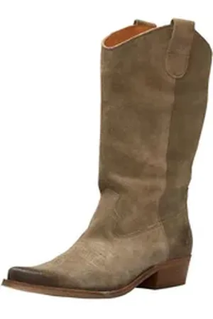 Felmini Stiefel Leder Bikerboots grau 38 EU
