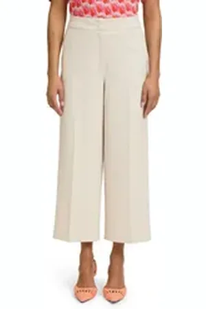 Betty Barclay Culotte Culotte unifarben Bunddetail beige|grau 40
