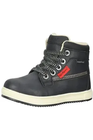 Kickers Stiefelette Lederimitat Schnürstiefelette schwarz 30 EU