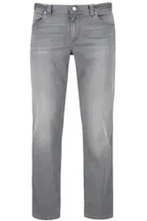 Alberto Gozzi Alberto 5-Pocket-Jeans Alberto Jeans Pipe sommerliche Qualität - light grey (1-tlg) grau 33/30