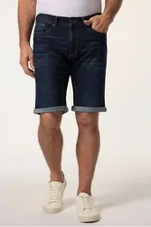 Boston Park Bermudas Jeans-Bermuda 5-Pocket Bauchfit bis 72 blau 64
