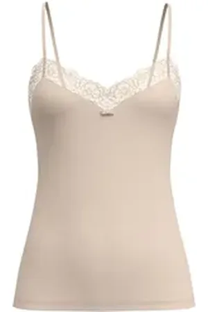 Calida Spaghettitop Sensual Secrets Damen (1-tlg) beige XS (36/38)