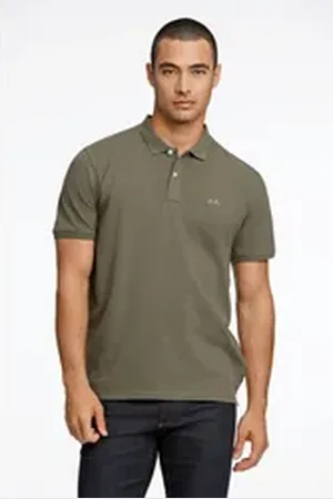 Lindbergh Poloshirt mit Logostickerei grün L