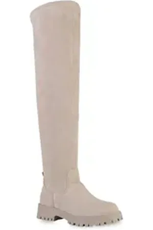 VAN HILL 838114 Overkneestiefel Bequeme Schuhe beige 41 EU