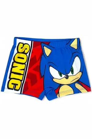Sonic The Hedgehog The Hedgehog Badehose Sega Schwimmhose - Jungen Bademode Gr. 104 - 134 cm blau 128-134 cm