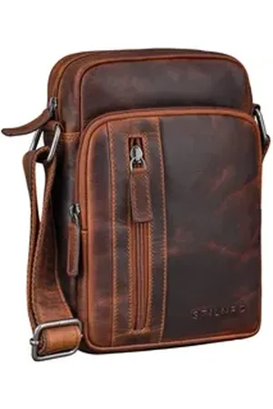STILORD Schultertasche "Amadeo" Elegante Umhängetasche Herren Klein Leder 8,3 Zoll Tablet