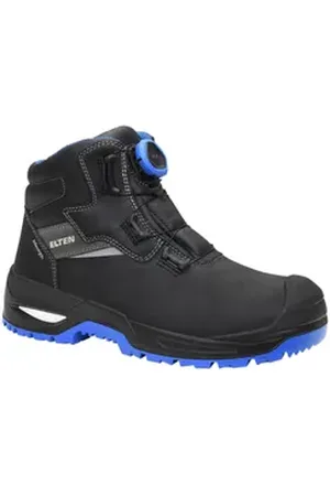 ELTEN STEFANO XXSG BOA® black-blue Mid ESD S3S Sicherheitsstiefel (Schuhkarton, Paar) blau|schwarz 48 EU