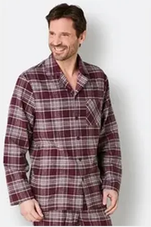 WITT WEIDEN Schlafanzug Schlafanzug-Shirt grau|rot 60/62