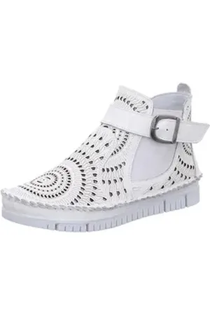 GEMINI Damen Stiefelette weiß 40