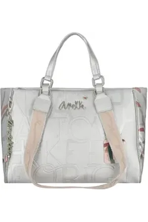 Anekke Henkeltasche, Polyurethan silberfarben