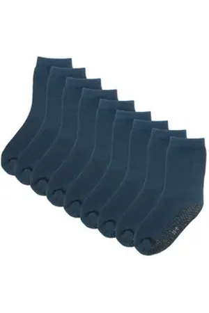 Yalion Sportsocken Baby Kleinkind Socken Anti-Rutsch-Socken 9paar blau EU19/20