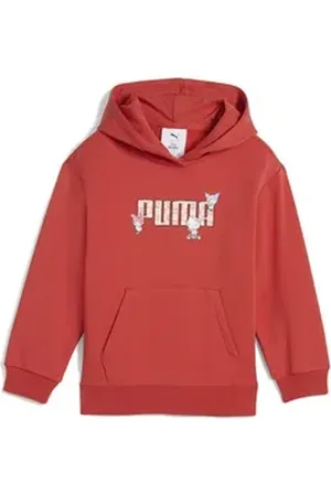 PUMA Kapuzenpullover x HELLO KITTY AND FRIENDS Relaxed Hoodie Mädchen rot 116