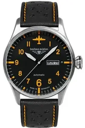 Bauhaus Automatikuhr aviation Fliegeruhr Automatik Tag/Datum