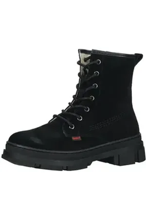 Kickers Stiefelette Leder Schnürstiefelette schwarz 34 EU