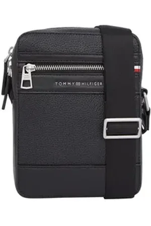 Tommy Hilfiger Umhängetasche TH CENTRAL MINI REPORTER, Herren Schultertasche mit RV-Vordertaschenfach schwarz