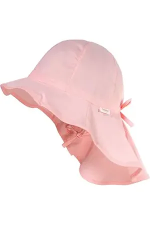 maximo Fischerhut MINI GIRL-Flapper, Schleife Bindeband, Nackenschutz, UV rosa 49