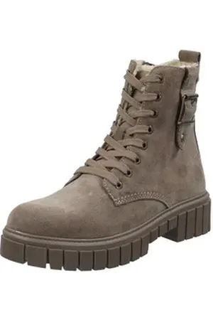 Lurchi Stiefelette Veloursleder/Synthetik Schnürstiefelette braun 38 EU