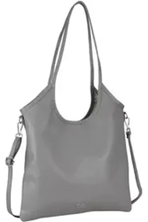 Alessandro Schultertasche Cuir, aus echtem Leder, Made in Italy grau
