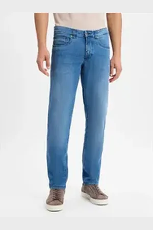 Andrew James Tapered-fit-Jeans Aiden blau 40-34