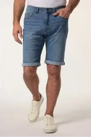 Boston Park Bermudas Jeans-Bermuda 5-Pocket Bauchfit bis 72 blau 66