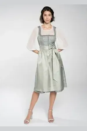 SPIETH & WENSKY Dirndl Dirndl "Fiore" (1-tlg) Hochwertiges Dirndl unseres Purple Labels grün 42