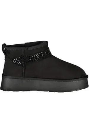 Laura Biagiotti Stiefelette Elegante Damenstiefel Schwarz mit Fell und 38 EU