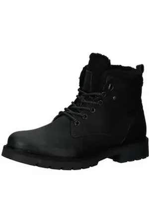 Bullboxer Stiefelette Leder/Textil Schnürstiefelette blau|schwarz 41 EU