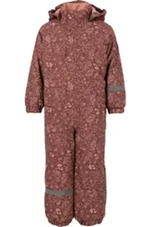 ZigZag Schneeoverall Tower mit wasser- und winddichter TPU-Membran rosa|rot 92