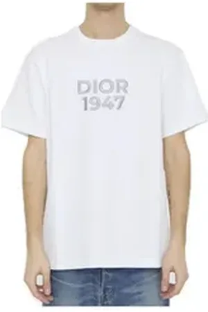 Dior Print-Shirt Homme 1947 T-Shirt silberfarben|weiß XL