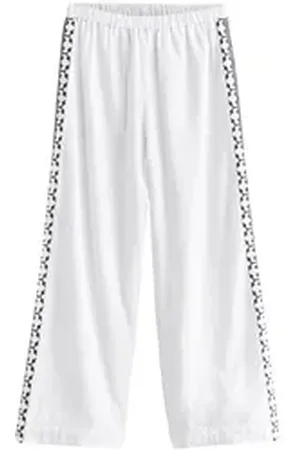 Next Palazzohose Bestickte Jeans mit weitem Bein aus Baumwolle (1-tlg) weiß 33