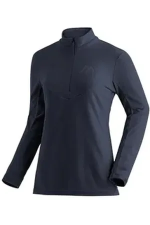 Maier Sports Fleecepullover Denise HZ W Damen Midlayer, pflegeleichtes Half-Zip Fleece blau 50