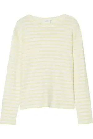 Closed Langarmshirt Gestreiftes Langarmshirt - Gerade gelb M