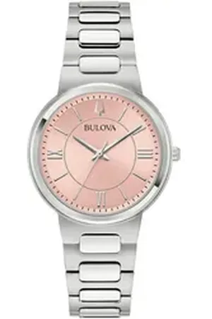 BULOVA Quarzuhr 96L335, Armbanduhr, Damenuhr, Edelstahlarmband, analog silberfarben