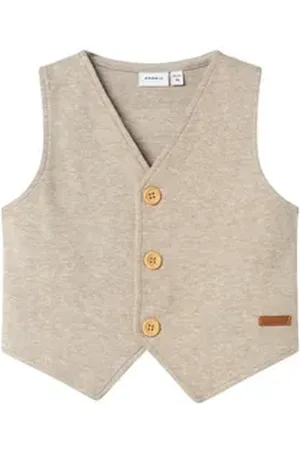 NAME IT Anzugweste NMMFOLLOW SWEAT VEST UNB beige 104