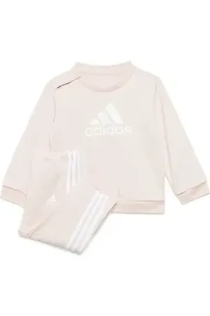 adidas Performance Trainingsanzug Baby Jogginganzug Infants BOS Logo Jogger Set French Terry rosa 74