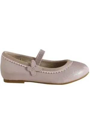Vertbaudet Mädchen Glitzer-Ballerinas mit Anziehtrick Ballerina Anziehtrick rosa 26 EU