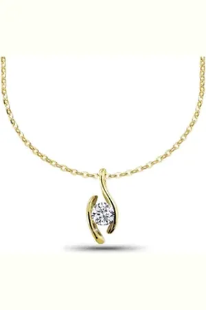 adam & eve Goldkette Halskette 585/- mit 0.25ct Brillant Gelbgold 0,25 ct. goldfarben