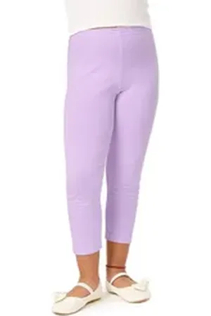 Merry Style Leggings Mädchen 3/4 Capri MS10-131 (1-tlg) elastischer Bund lila 140