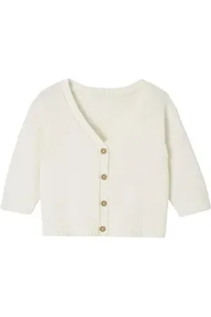 Vertbaudet Strickjacke Jungen Baby Cardigan aus Feinstrick weiß 68